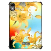 iPad mini (6th gen) iPad Impact Case Yellow Lilies Tablet Case