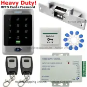 Waterproof RFID Card&Password Door Access Control+Electric Strike Lock+Remote