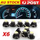 6x ICE BLUE T3 Neo Wedge SMD 2835 LED Twist lock Switch Dash LED Gauge