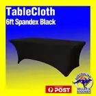 Tablecloths Fitted Table Cover 6ft Spandex Black Wedding Table Cloth Trestle