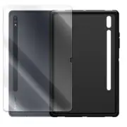 For Samsung Galaxy Tab S7+ 12.4" SM-T970 Ultra-Clear Screen Protector TPU Case