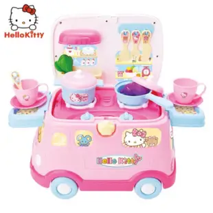 優惠價 ❤️ Hello Kitty 正版 兒童 女孩 移動 餐車 廚房 玩具 家家酒 煮菜 收納箱 滑步車 醫護 醫生