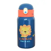 400ml Kids Thermos Mug With Straw Stainless Steel Dinosaur Vacuum Flasks Children Cute Thermal Water Bottle Tumbler Thermocup