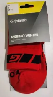 NEW GripGrab Sz S 38-41 Merino Winter Cycling Socks Wool Blend Padded Sole 3005
