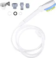 Dog Washing Shower Attachment Dog Bath Brush and 2m Hose for Pet Home Cleaning Bath