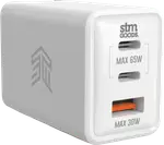 STM 65W 3xPort Power Adapter Universal White