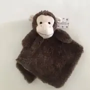 NEW Oobles Lovey Brown Monkey Soft Baby Toy Rattle | Danbar