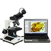 40X-2000X Binocular Compound LED Microscope with 5MP USB Camera