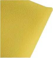 bandezid Faux Leather Fabric Leatherette Faux Leather Upholstery Material Reupholster Upholstery Restaurant Chairs Sofas Car Seats Fabric - Faux Leather Upholstery Material Per Metre-Yellow 1.6x3m
