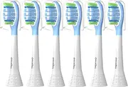 GERAGER Toothbrush Heads Compatible with Philips Sonicare C3 Replacement Heads, 6 Pack Brush Heads Compatible with Philips Sonicare Snap-On Toothbrush Handles, White