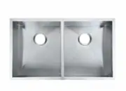 820x457x230mm 1.2mm 304 Stainless Steel Handmade Top/Undermount Kitchen Sink