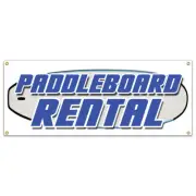 PADDLE BOARD RENTAL BANNER SIGN paddleboard stand up rent sales boats