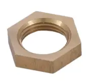 B&P Lamp 7/8 Inch Brass Nut 3/8IPS