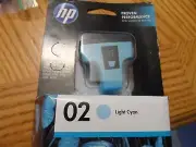 HP PHOTOSMART LIGHT CYAN 02 AUG 2014 INK CARTRIDGE