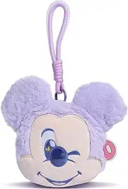 [MINISO] Disney Coin Purse for Girls, Small Disney Change Pouch, Mini Wallet with Zipper, Cartoon Plush Purse for Coin, Coin Pouch for Birthday Gifts, Kid Coin Purse, Mickey Mouse Purple, S- 15x15 cm,