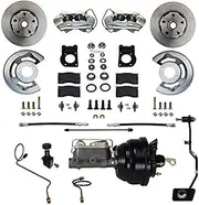 LEED BRAKES FC0002-X405M Power Disc Brake Conversion 67-69 Ford with Manual Transmission-4Piston