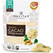 Navitas Wafers Butter Cacao Organic 8 Ounces Pack of 6
