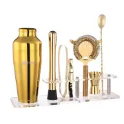 Cocktail Shaker Set with Arcylic Stand, Mixology Bartender Kit for Drink Mixi...