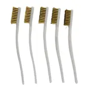 Multi Purpose Plastic Handle Brass Wire Brush Kit for Industrial Cleaning