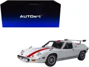 Lotus Europa Special White with Red Stripe and Graphics "The Circuit Wolf" 1/18