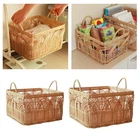 Storage Basket Woven Laundry Basket Storage Bin Storage Organizer Container for