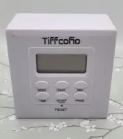 Indoor Digital Light Timer, 7 Day Programmable Plug-In Outlet Tiffcofio Clock