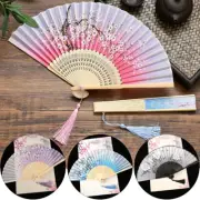 Retro Chinese Dance Fans Summer Women Wedding Party Bamboo Hand Held Folding Fan