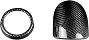 ATATNK Car Turbo Ring Sticker Real Hard Carbon Fiber Cover Compatible for Abarth 595 2012-2023