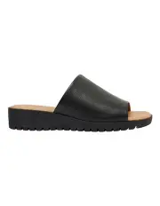 [Easy Steps] Genoa Sandals in Black Leather