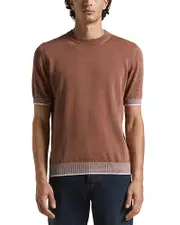 Peserico Short Sleeve Contrast Trim Tee