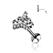 Cartilage Daith Tragus Helix Crown Tiara Ear Studs Earring Piercing Labret