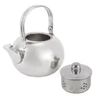 HG (Silver 16cm 1.2L)304 Stainless Steel Teapot Flat Bottom Induction Cooker