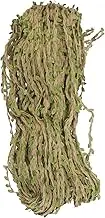 NUOBESTY Natural Jute Twine Ribbon with Artificial Green Leaves Braided Burlap Vine for Jungle Party Wedding Garden Home Decor Flexible Rustic Decoration for Versatile Aesthetic Appeal