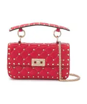 Rockstud Spike shoulder bag One size Red