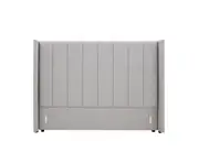 Winged High Modern Headboard - Queen- Latte