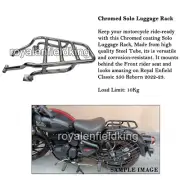 Fit For Royal Enfield Classic Reborn 350 Solo Luggage Rear Rack, Chrome 2022-24