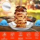 Vertical Barbecue Stand Stainless Steel BBQ Vertical Skewer with 3 sumbd