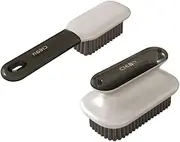 [Generic] 2 Pcs Brush Laundry brushs and Shoe Washing brushs, Multi-Purpose Modern Simplicity Household Cleaning Brushes Tool, Easy to Hold Laundry Stain Brush for Kitchen, Bathroom ﻿ (Grey, One Size)
