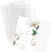 Bubbley Vellum Jackets - 50 Pack Folded Jacket for 5 x 7 Invitations, Translucent Paper Invitation, Greeting Cards, Photo Prints Transparent