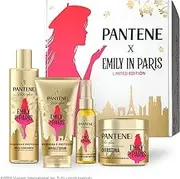 Pantene Emily In Paris Shampoo, Conditioner, Mask & Hair Oil Gift Kit