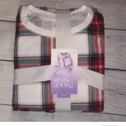 Stars Above 2-Piece Multi Thermal Plaid PJ Pajama Set Sz M/XL Sleepewear NEW