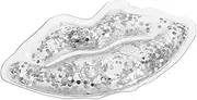 Cooling Eye Pads Reusable Lip Shape Gel Pack Hot Cold Therapy Stylish Glitter Mini Eye and Lip Care Kit