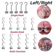 10Pcs/Bag Dental Orthodontic Sliding Crimpable Hooks Multi-function Left/Right