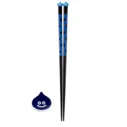 SQUARE ENIX Smile Slime Japanese Series Chopsticks & Chopstick Rest Set Blue