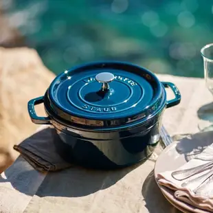 Staub 🇫🇷海洋藍 飯鍋 圓鍋 鑄鐵鍋 16 18 20 24 cm 代購 La Mer