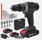 LHON 21V 2Ah Cordless Impact Power Drill Set