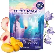 Yerba Magic Peach Mango，Yerba Mate Instant Tea Powder,Mate Tea Supplements with Prebiotics and Probiotics(1)