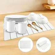 Stone Drying Mat for Kitchen Counter, Foldable Quick-Drying Bath Stone Mat, Dish Quick Drying Stone Mat, Suitable for Kitchen Bathroom Tableware