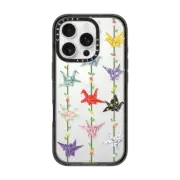 iPhone 16 Pro Impact Case Origami paper crane: good luck symbol
