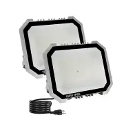 2 Pack LED Flood Lights Outdoor, 150W 15000LM Super Bright Floodlight Outside...